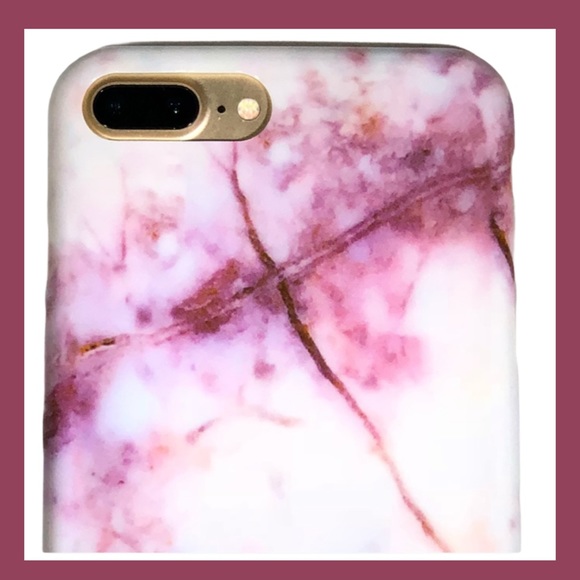 IPhone 7/8 Plus Red Marble Soft TPU Fitted Case - Picture 6 of 7